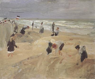 Max Liebermann Beach Seach Scene at Nordwijk (nn02) Norge oil painting art